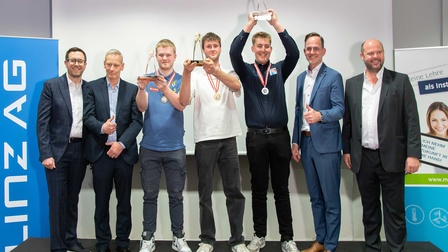 Gruppenbild der Sieger des Bundeslehrlingswettbewerb Installations- & Gebäudetechnik 2026
