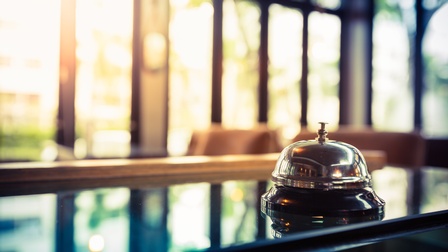 Klassische Restaurantglocke