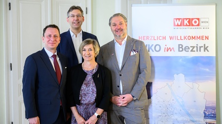 von links nach rechts: Andreas Dillinger, Markus Figl, Andrea Faast, Dieter Steup