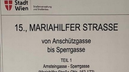 Umbau Äußere Mariahilfer Straße