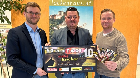 Fachgruppenobmann Hubert Bleich, Bürgermeister Michael Kefeder und Vize-Bürgermeister Christoph Frühstück (v. l.). 