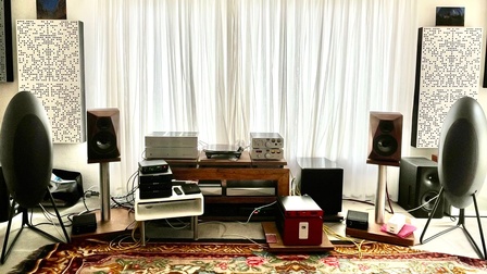 Blick auf ein Musikzimmer