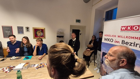 Erstes Businesstreffen mit Bezirksobmann Roland Grafl