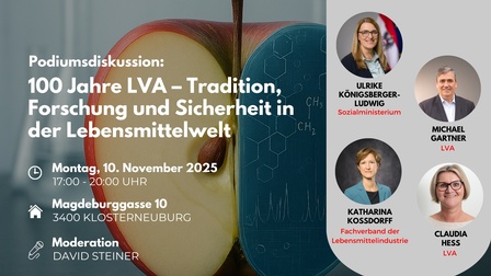 Podiumsdiskussion - 100 Jahre LVA am 10.11.2025
