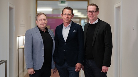 Spartenobmann Dieter Bitschnau mit seinen Stellvertretern. 