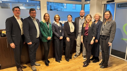 WIFI-Institutsleiter Thomas Jestl, Regionalstellenobmann Rene Fasching, Carola Fuchs, Natascha Kummer, Christina Palkovich, Franz-Stephan Ivancsics, Regionalstellenleiterin Evelyn Zarits, Judith Wagner und Karin Schmidlechner (v. l.) 