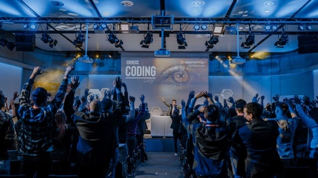 Bühne und Publikum beim CodingDay
