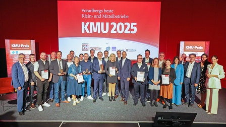 KMU-Preis-Verleihung 2025  der Vorarlberger Nachrichten und der Wirtschaftskammer Vorarlberg. 