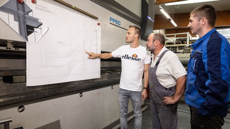 Christian Seidl bei der Arbeit