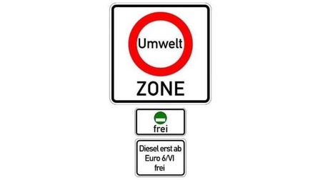 Umweltzone-Schild Dieselfahrverbot München