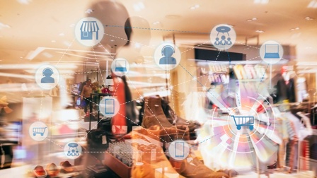  Verschiedene Symbole für Data Marketing im Onlinehandel