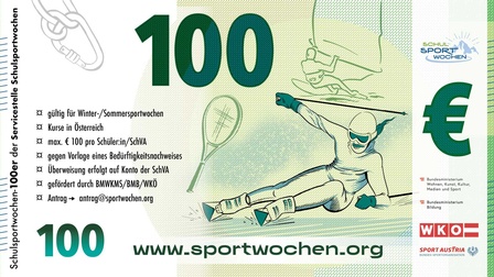 Logo Aktion 100 Euro Schulsportwochen