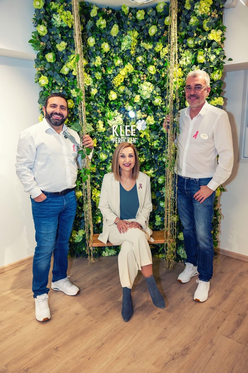 Sascha Klee, Claudia Altmann-Pospischek (Krebsbloggerin) und Christoph Klee (v. l.) 