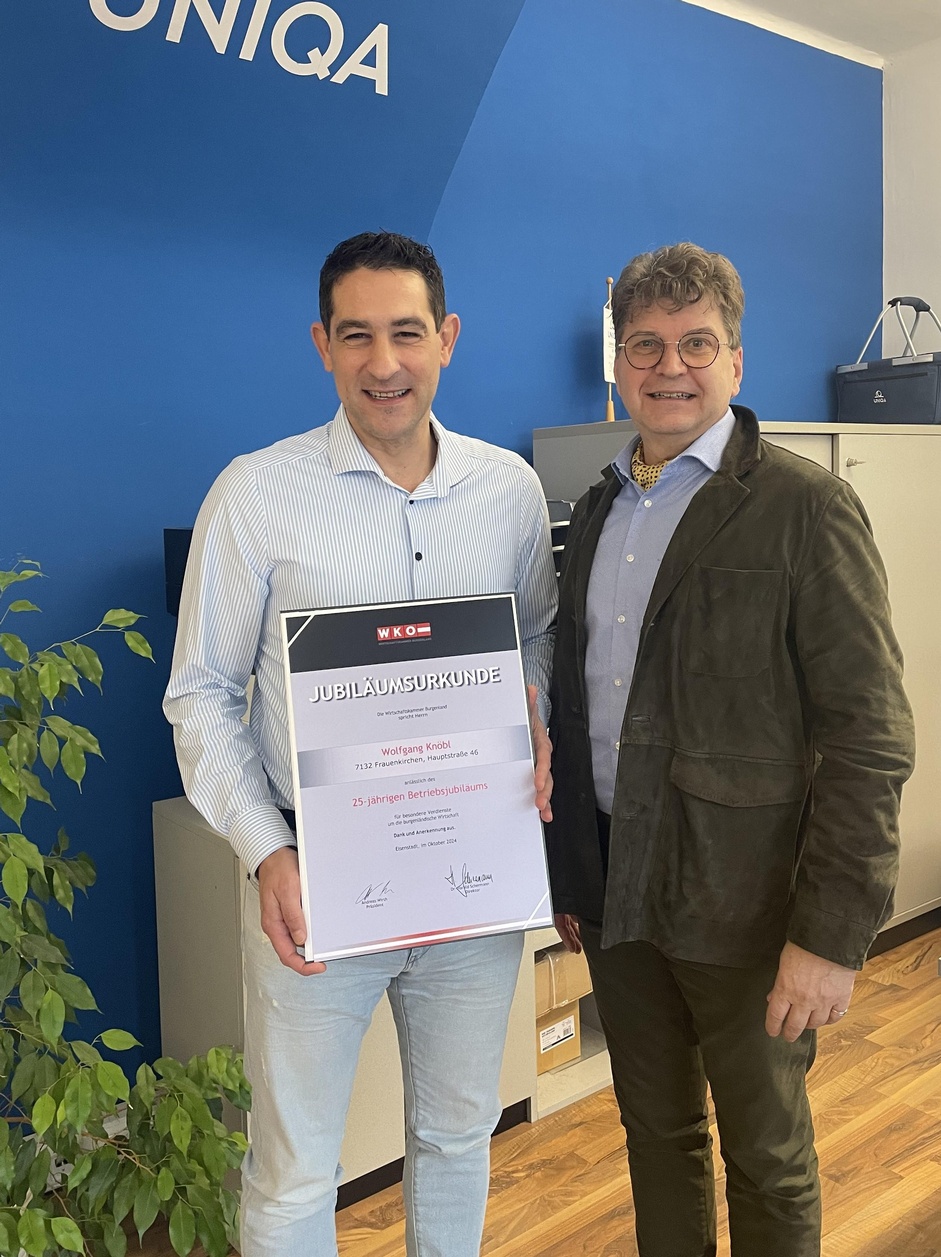 Wolfgang Knöbl und Obmann Klaus Duller (v. l.). 