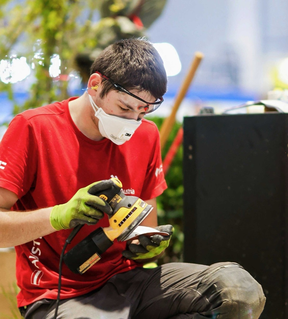 Das Team der Gartengestalter beim Wettbewerb der WorldSkills 2026