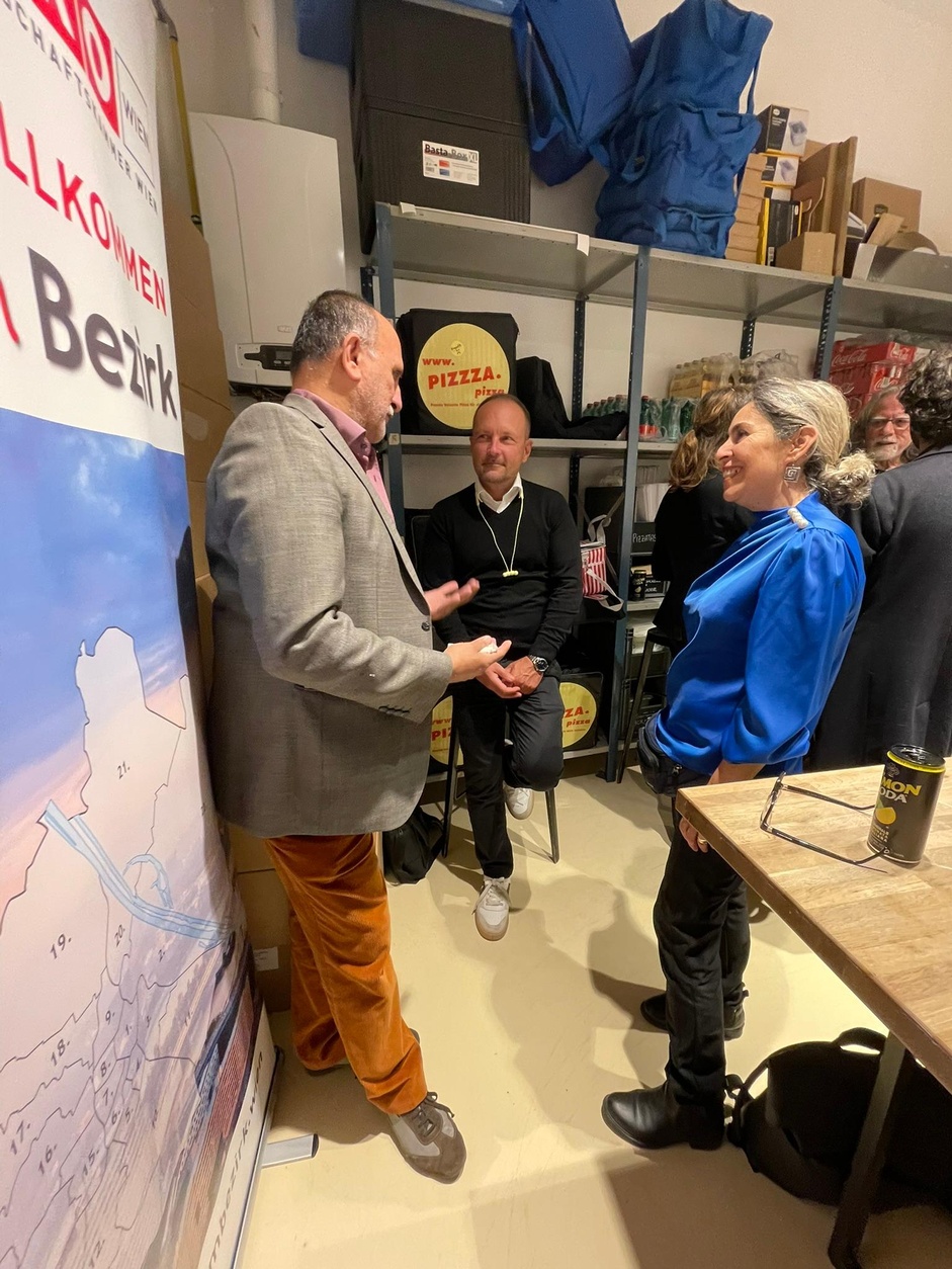 Erstes Businesstreffen mit Bezirksobmann Roland Grafl