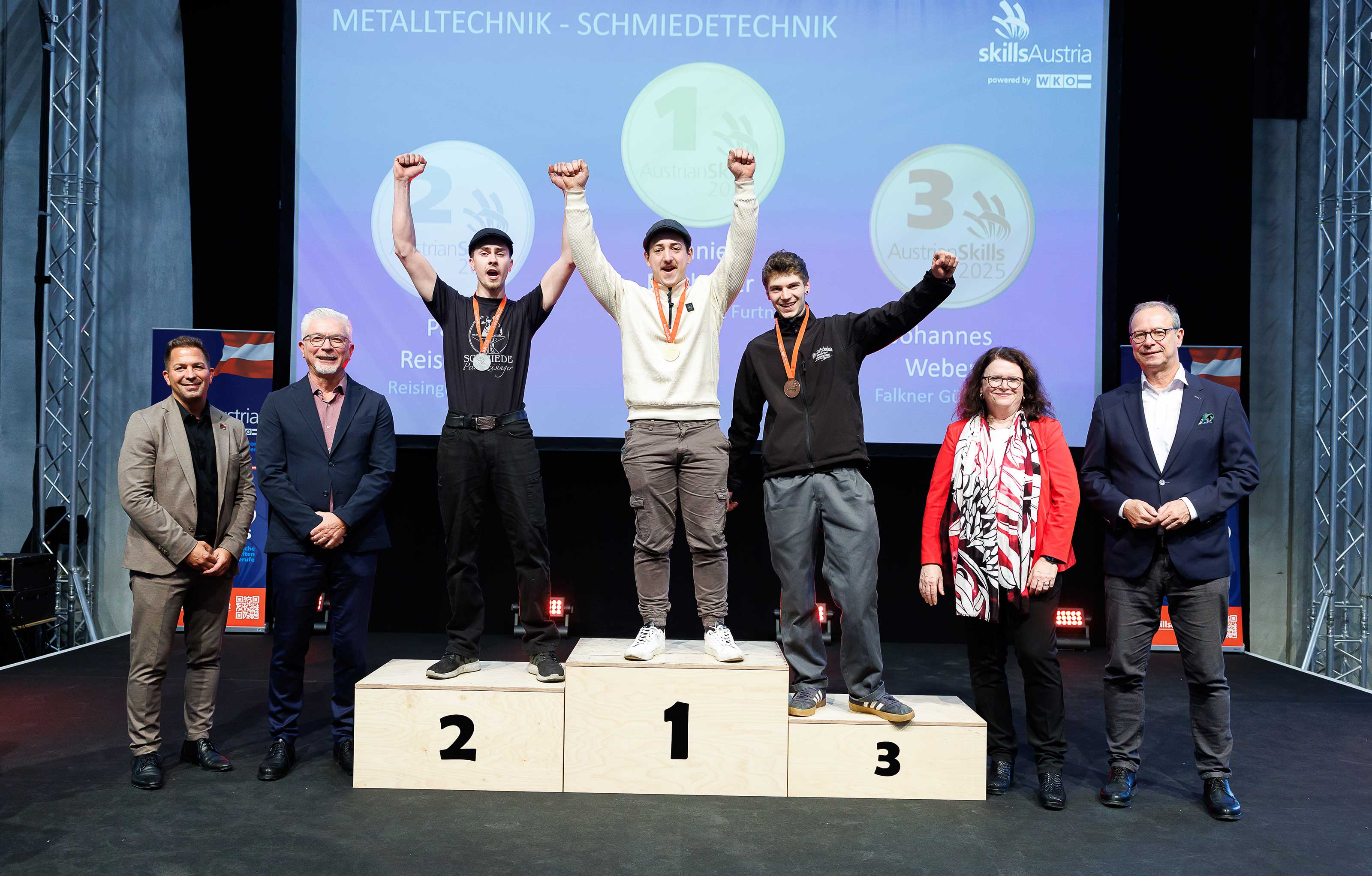 Gewinner der AustrianSkills 2025 im Beruf Schmiedetechnik