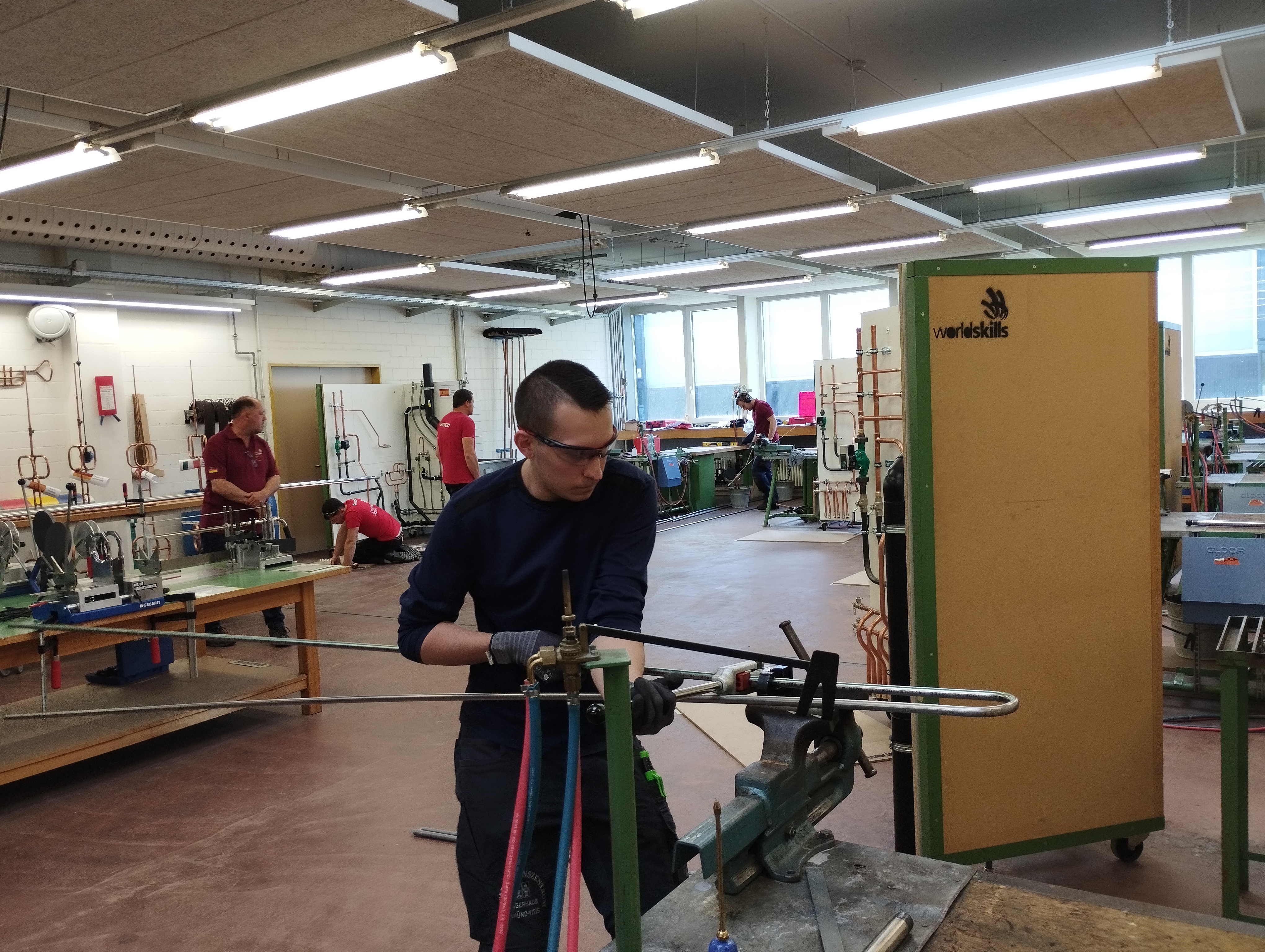 Arbeiten am Werkst&uuml;ck