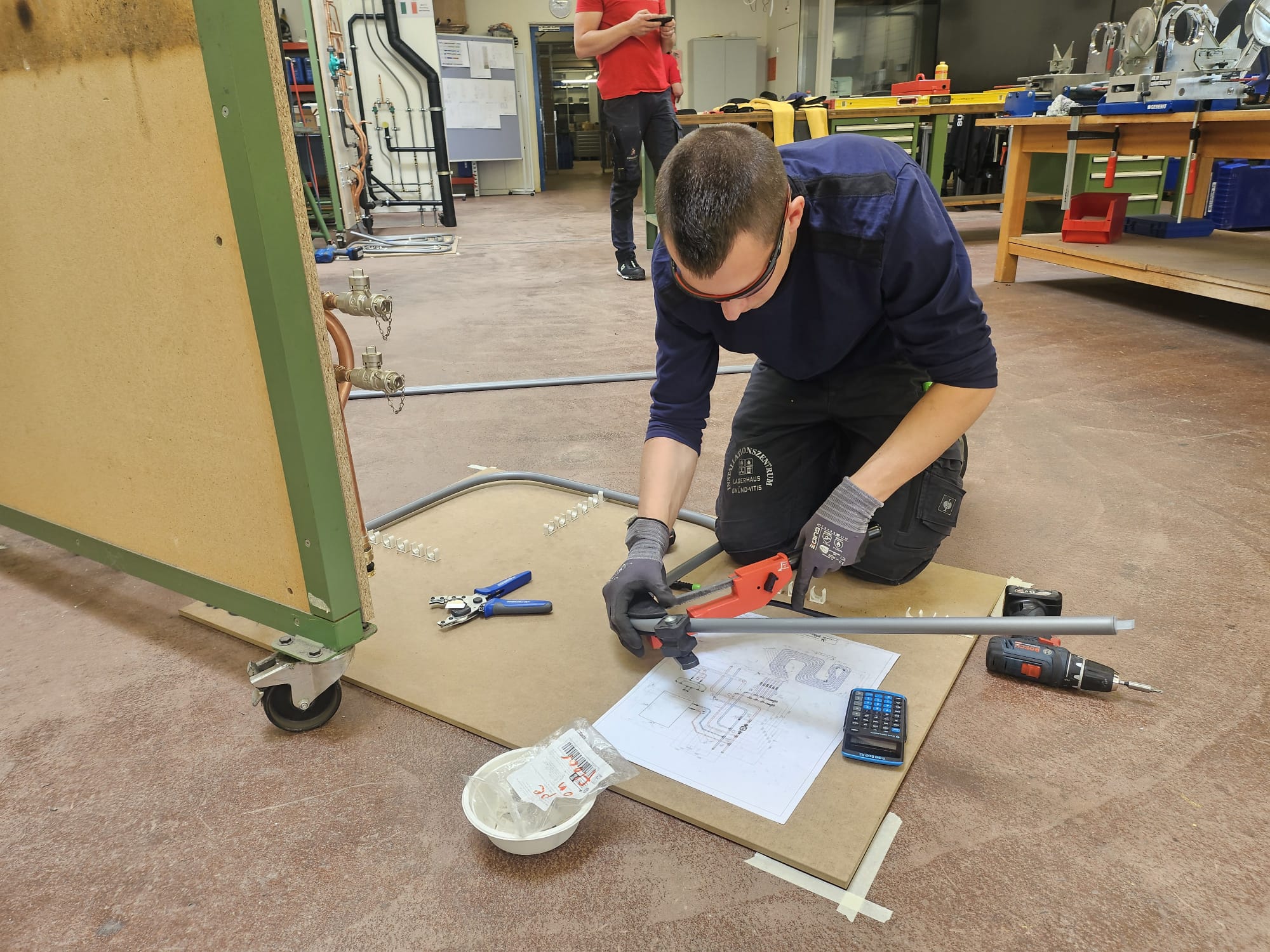 Arbeiten am Werkst&uuml;ck