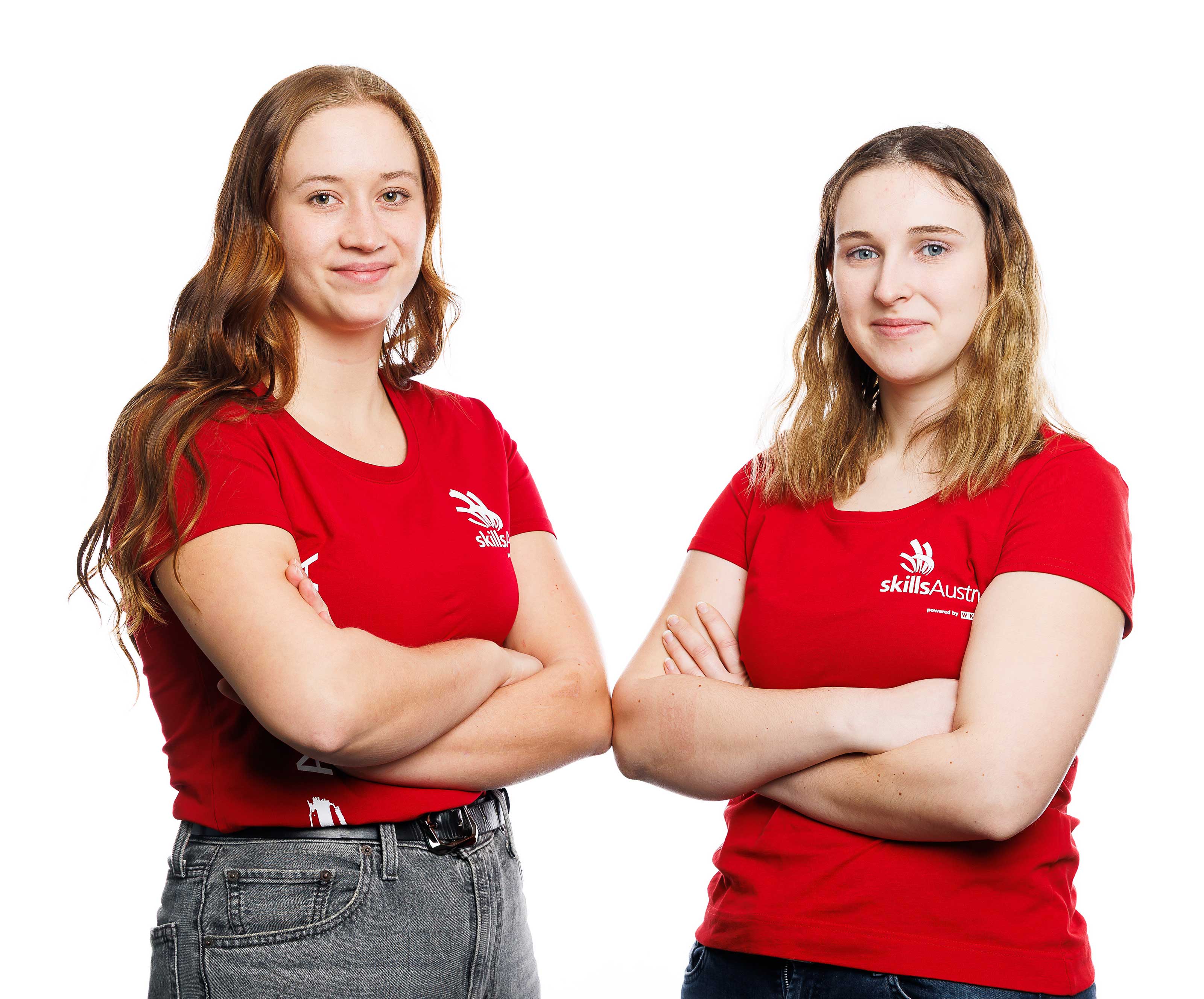 Wettbewerbsteilehmerin im Beruf Konditorin, Jennifer Lueger und die Expertin Julia Kusel