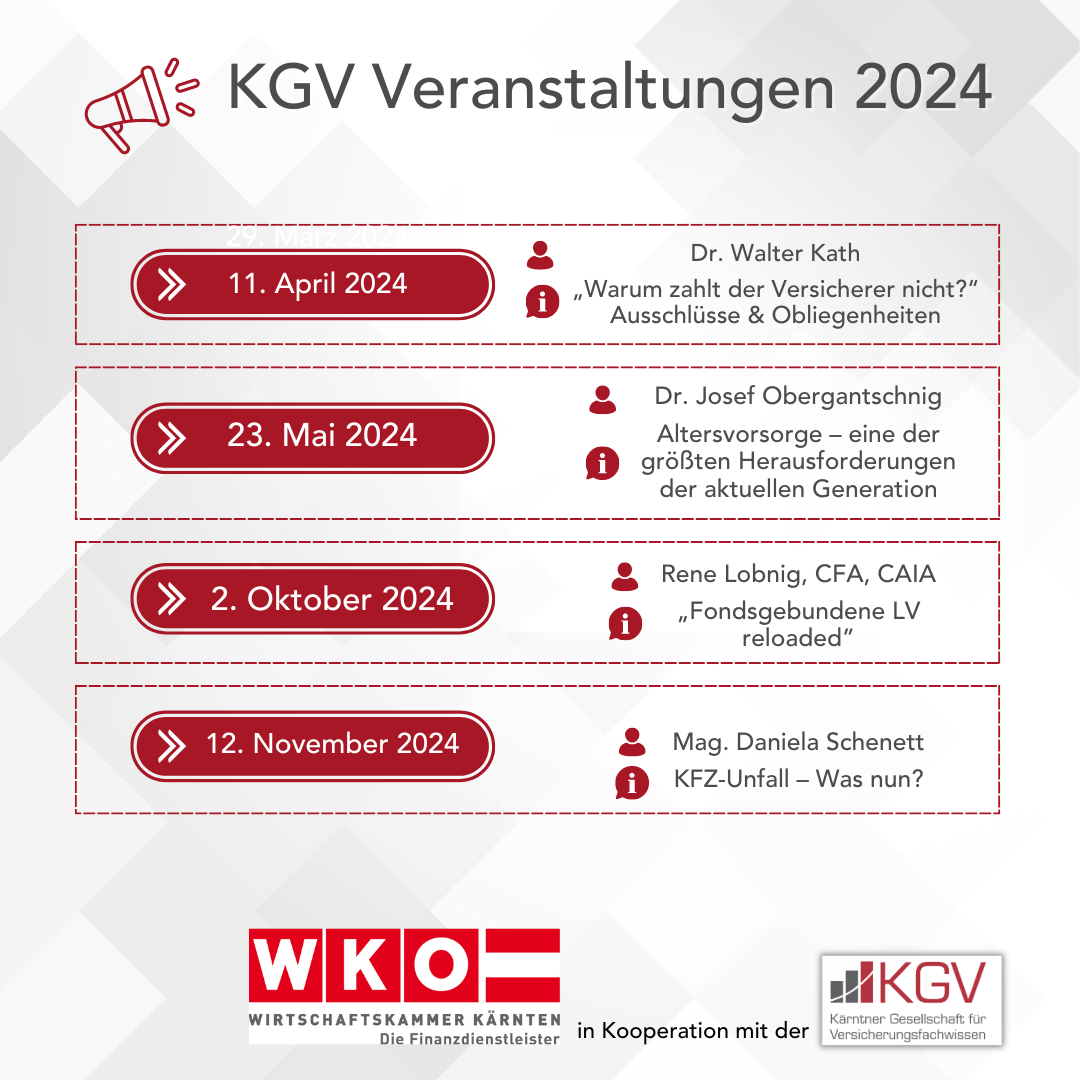 KGV Veranstaltungen 2024