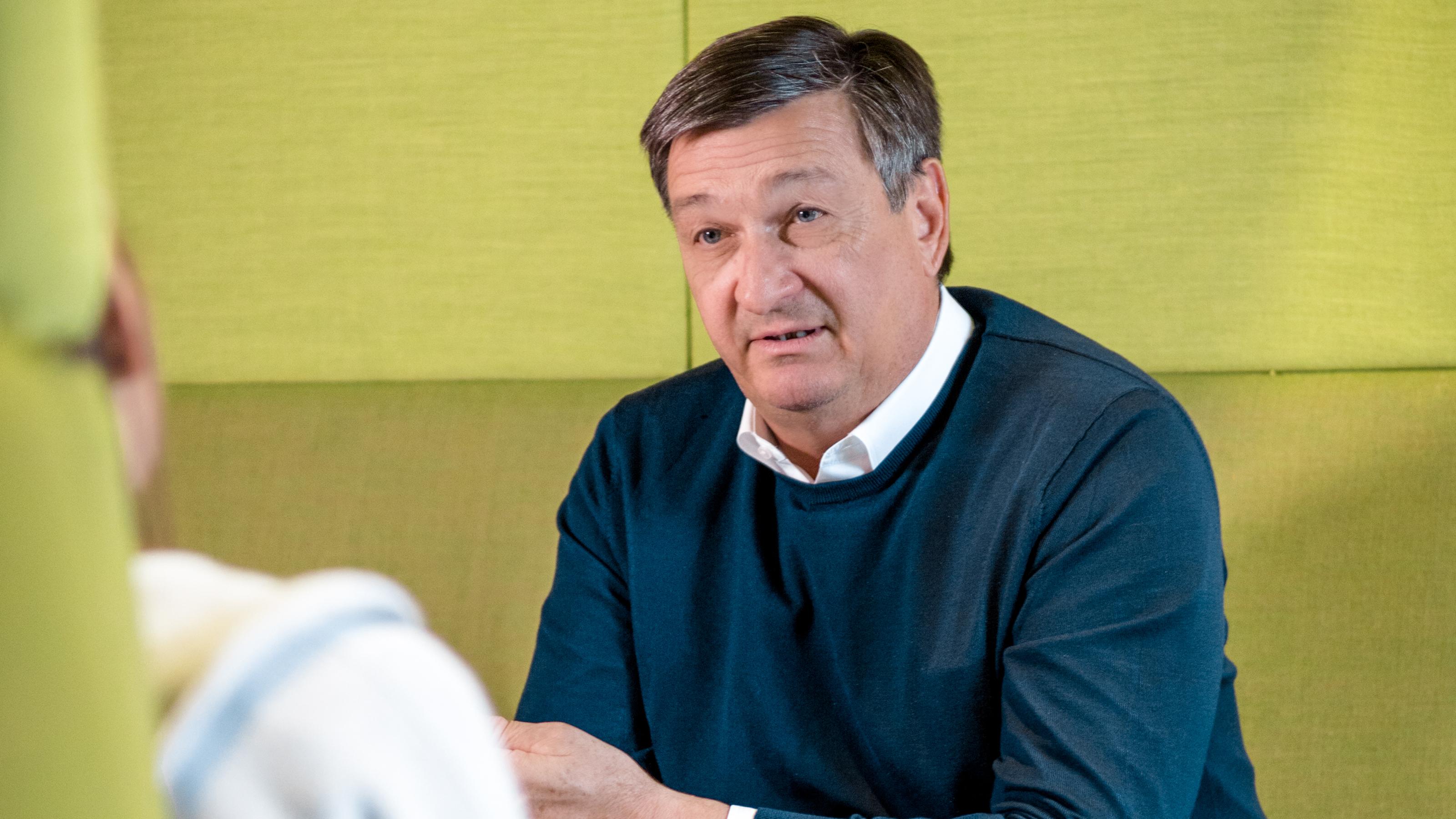 Pr&auml;sident J&uuml;rgen Mandl im Gespr&auml;ch.