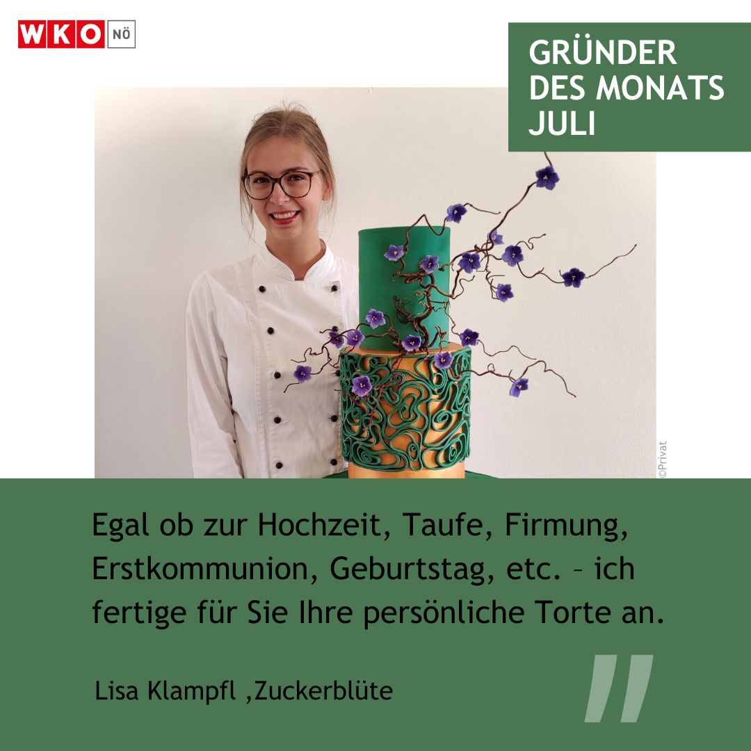 Konditorin Lisa mit Torte 