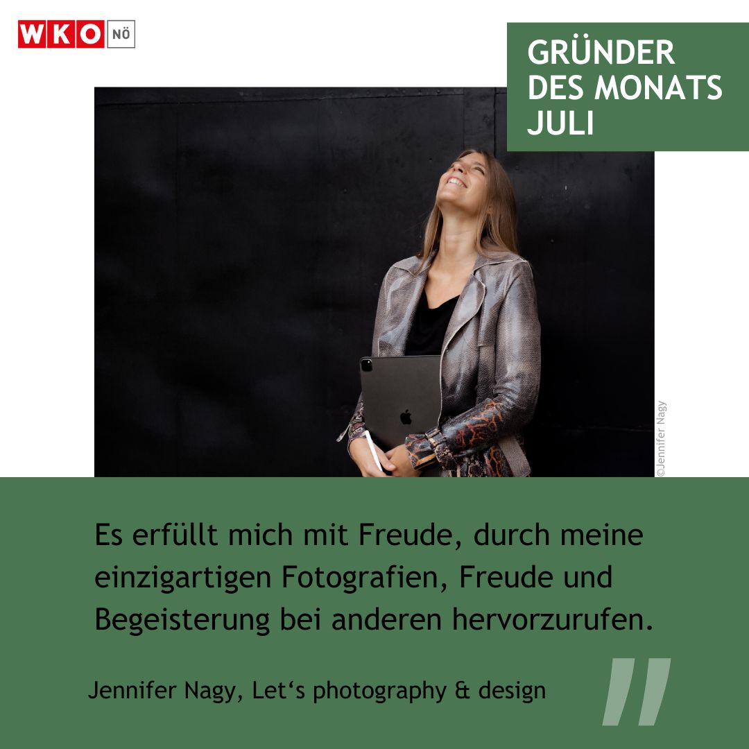 Jennifer Nagy mit ihrem Laptop 