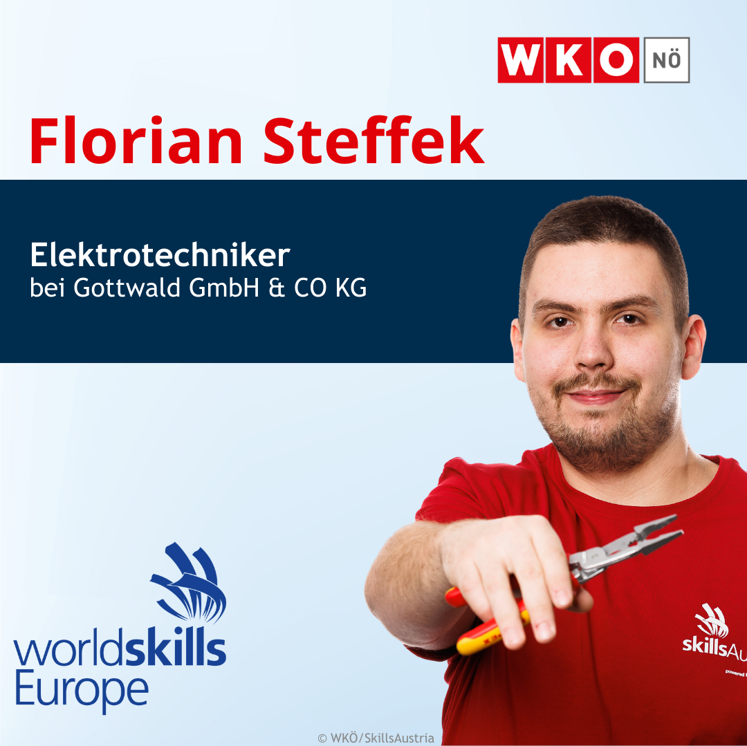 Elektrotechniker Florian Steffek