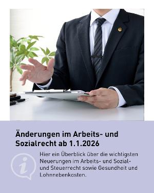 &Auml;nderungen im Arbeits- und Sozialrecht ab 1.1.2026