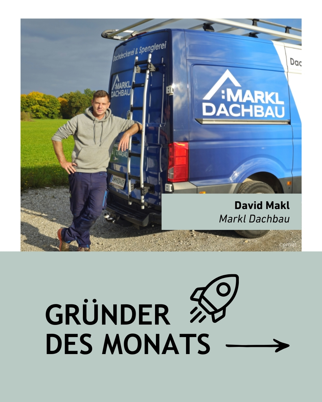 Gr&uuml;nder des Monats David Markl