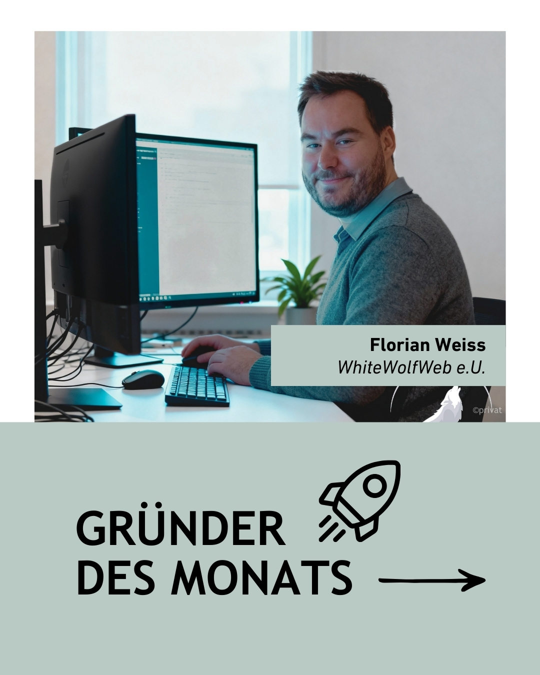 Gr&uuml;nder des Monats Florian Weiss