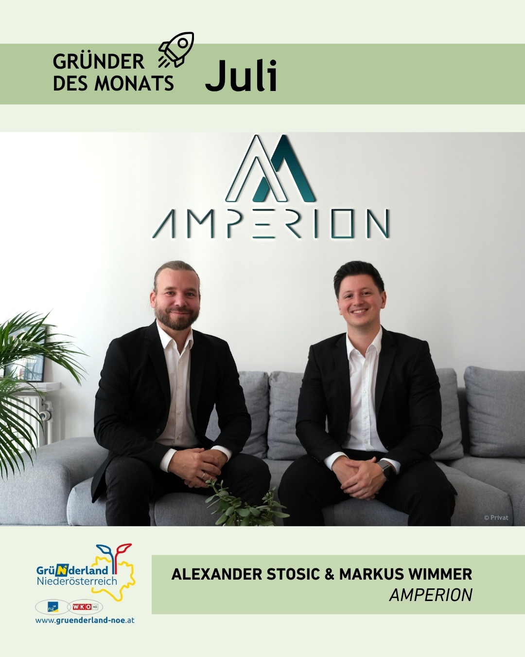 Gründer des Monats Amperion 