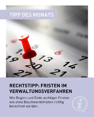 Rechtstipp des Monats