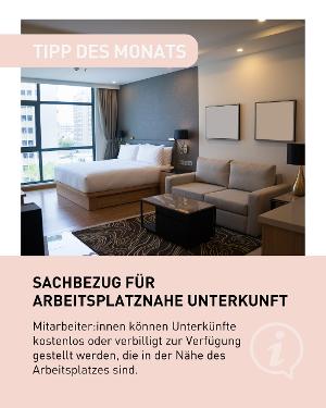 Sachbezug bei arbeitsplatznaher Unterkunft
