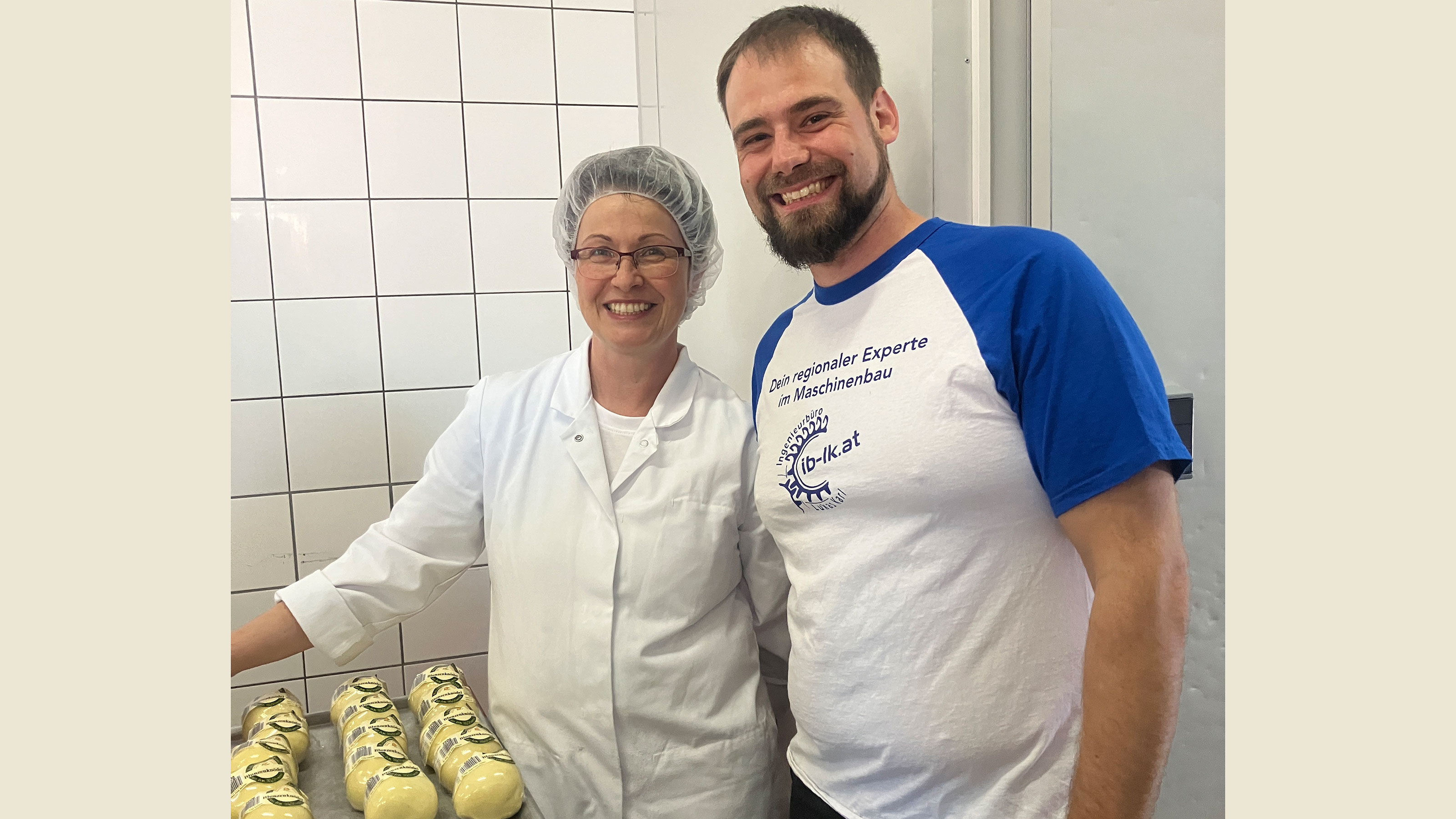 Ingeborg Klang und JW-Vorsitzender Lukas Karl