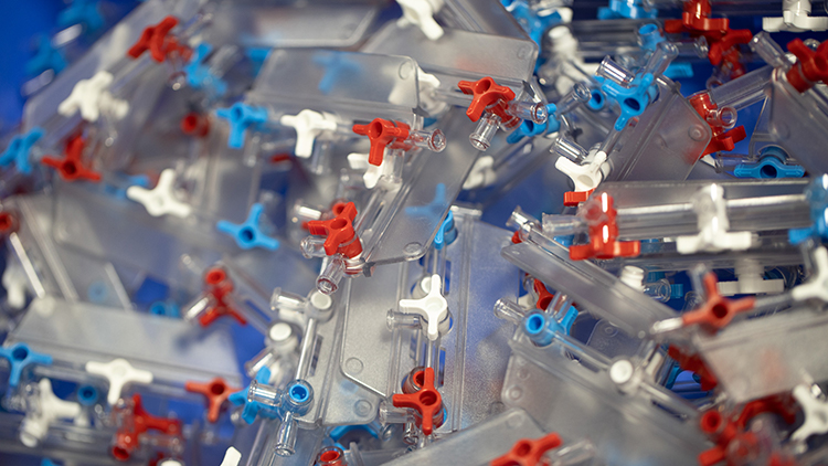 Detailansicht Plastikröhrchen