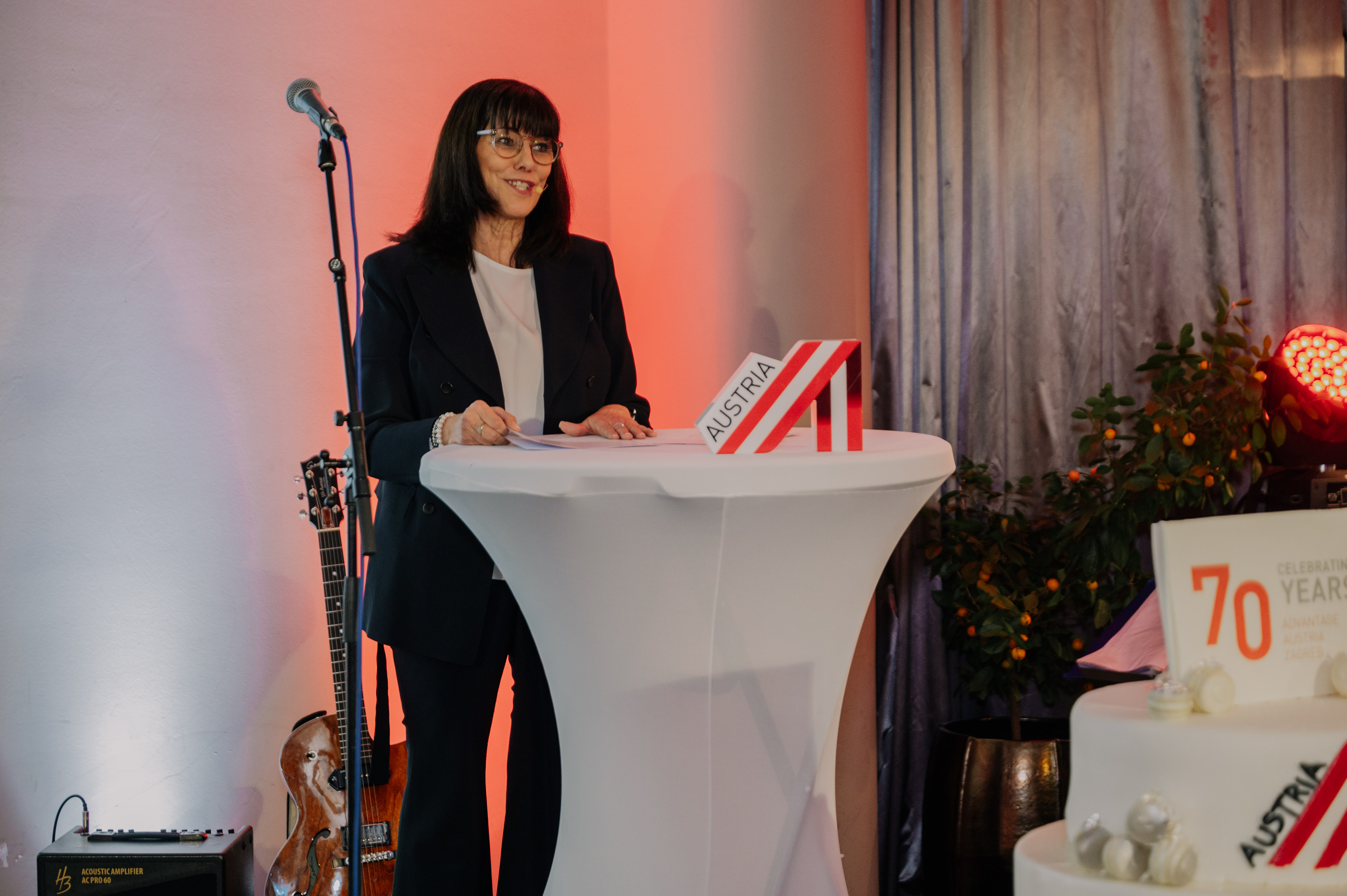WKÖ Vizepräsidentin Martha Schultz bei ihrer Rede im Rahmen der Jubiläumsfeier