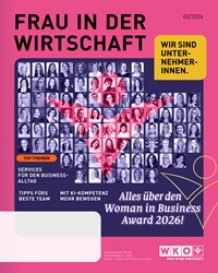 Titelblatt der Ausgabe 2/2026 des Magazins "Unternehmerin"