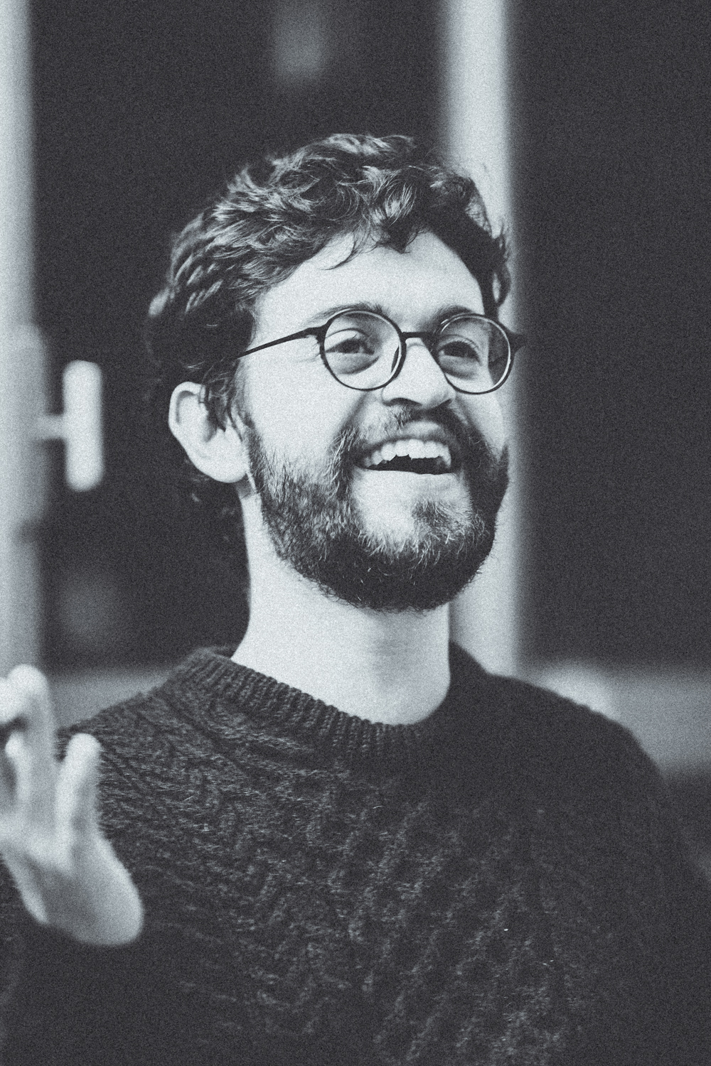 Schwarz.-weiss Portrait von A&euml;l Gu&eacute;gan