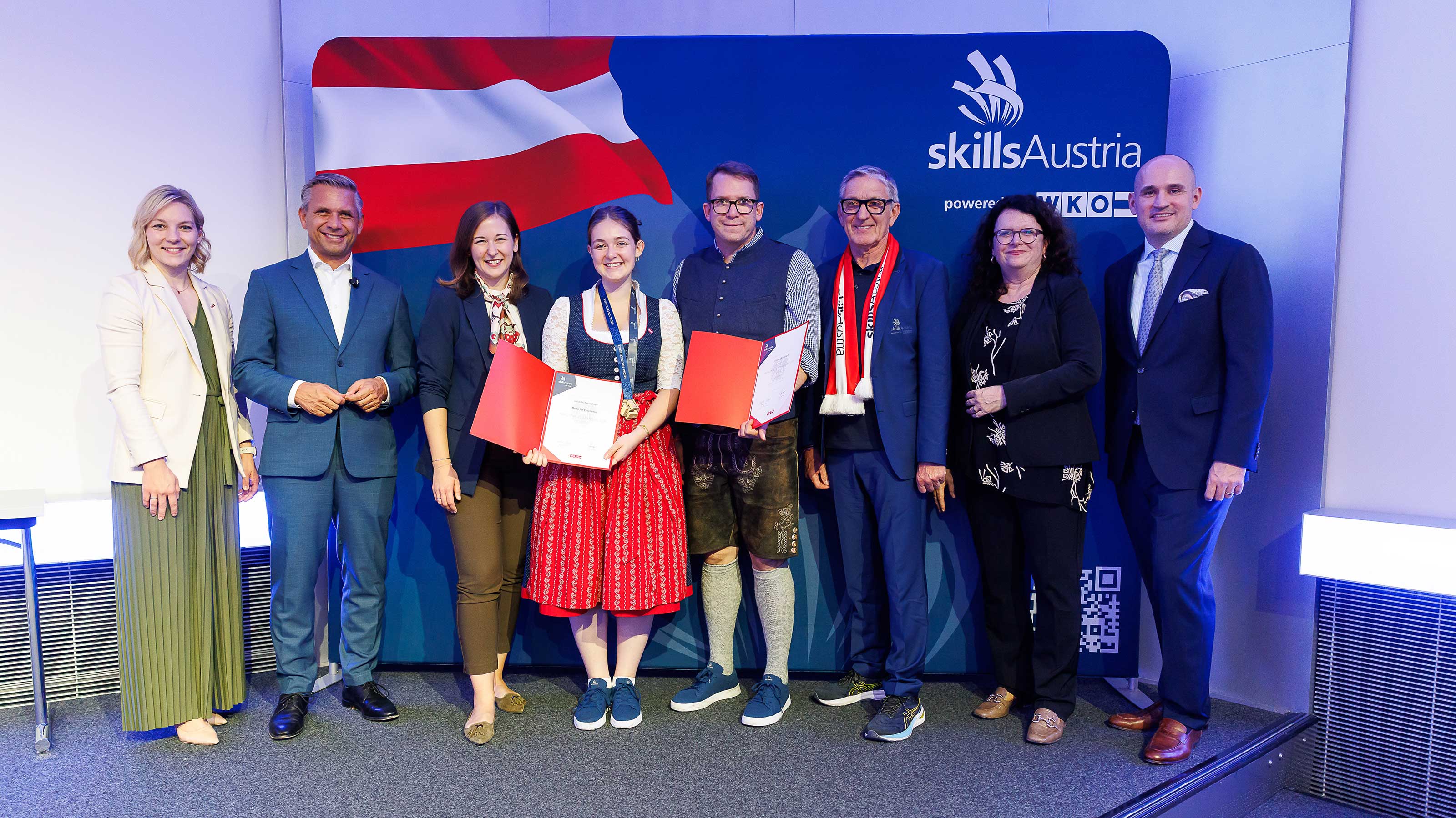 Julia Gschwandtner und der Skills-Experten Johann Obendrauf