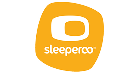 Logo von Sleeperoo mit abgerundeten Formen in den Farben Orange und Weiß