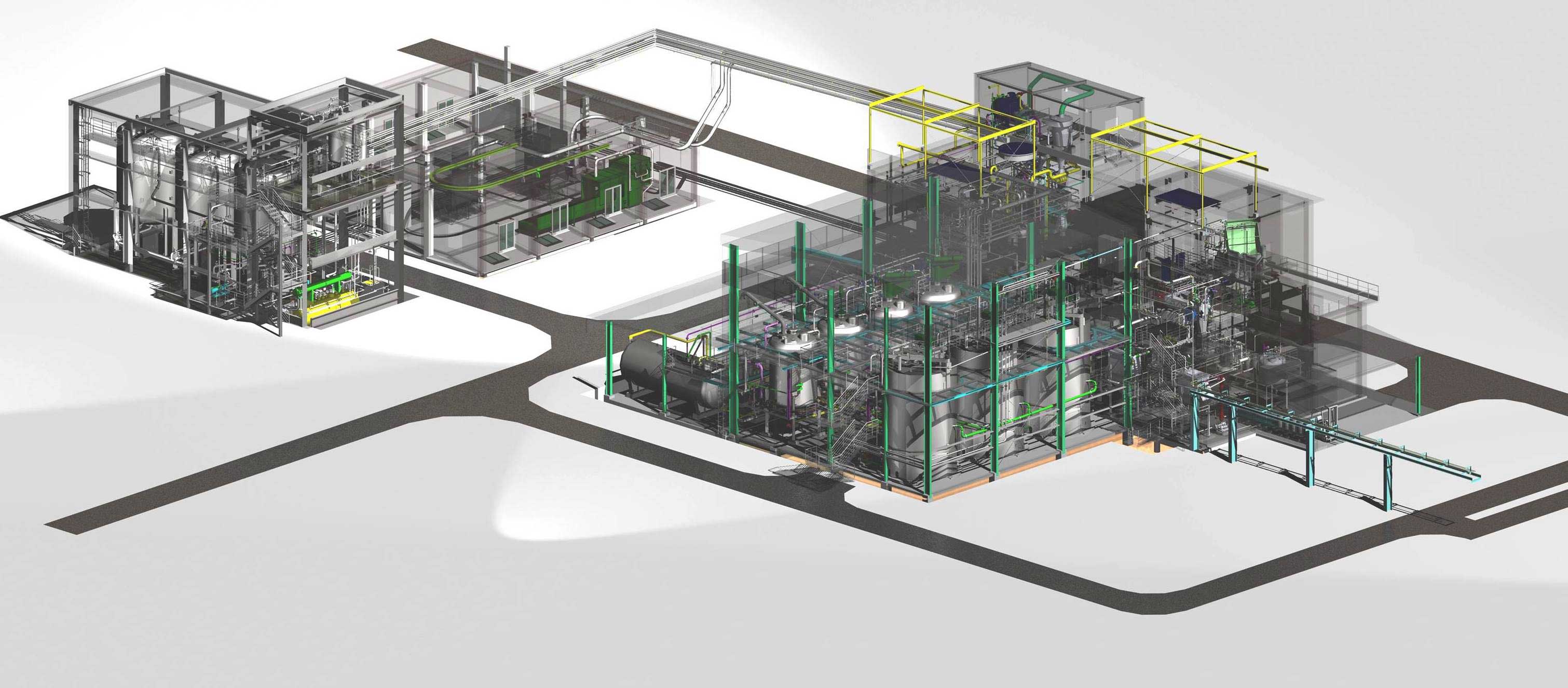 Plan einer Produktionsanlage der BOWAS-Induplan Chemie Ges.m.b.H.