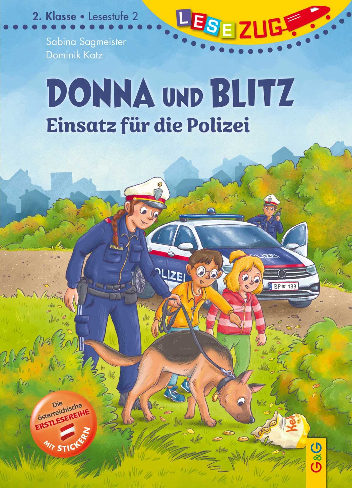 Cover des Kinderbuches: Donna und Blitz - Einsatz f&uuml;r die Polizei