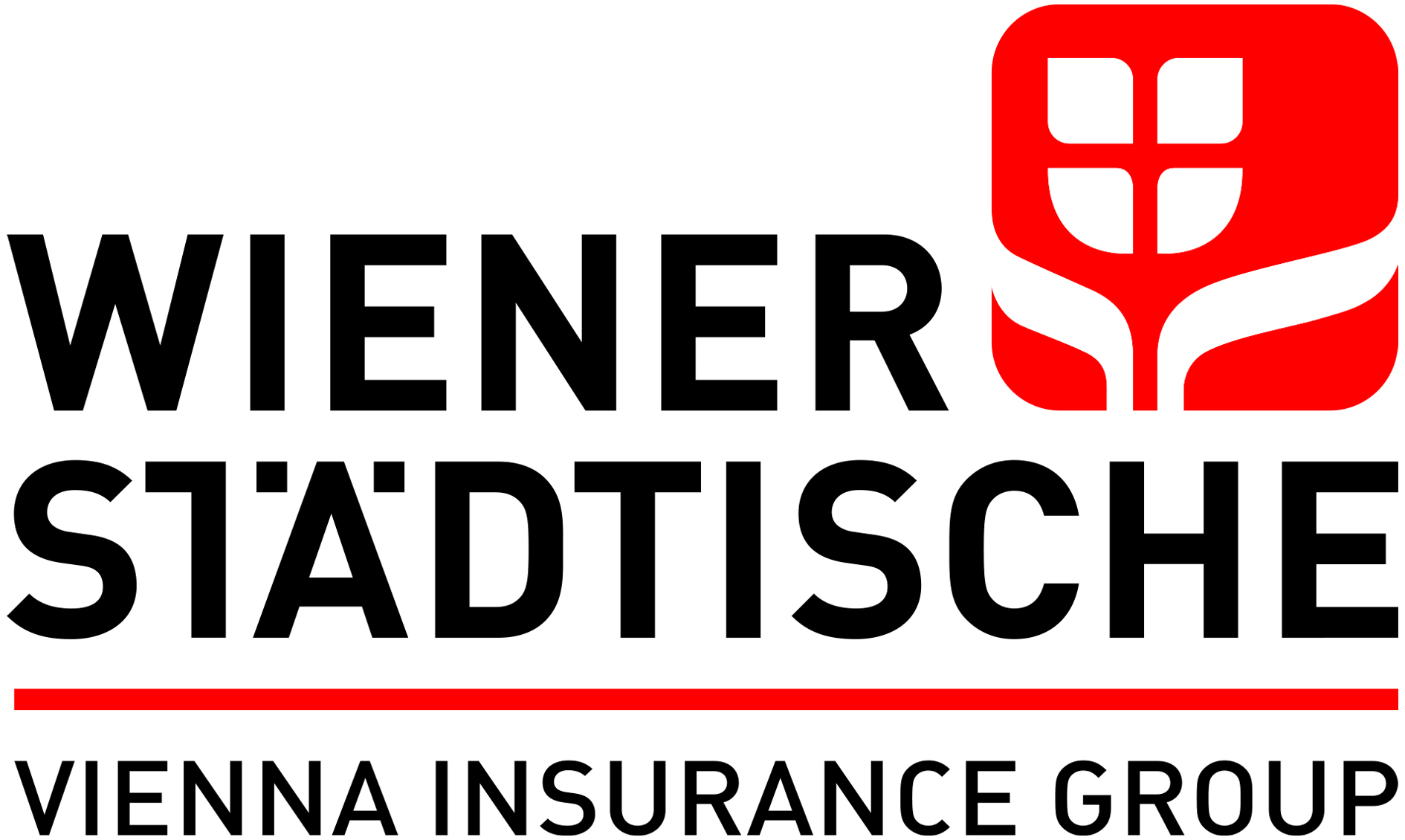 Logo: schwarze Schrift auf weißem Hintergrund WIENER STÄDTISCHE Versicherung AG Vienna Insurance Group