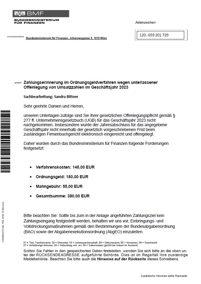 Muster der Phishingmail, n&auml;here Infos stehen oberhalb