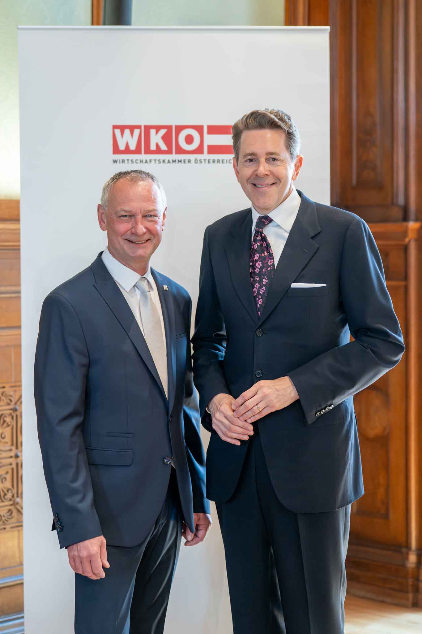 Manfred Denk und Harald Mahrer
