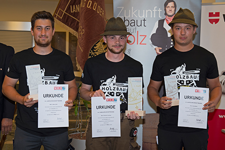 Jahn Lukas (2. Platz), Linortner Florian (1. Platz), Roth Lukas (3. Platz)