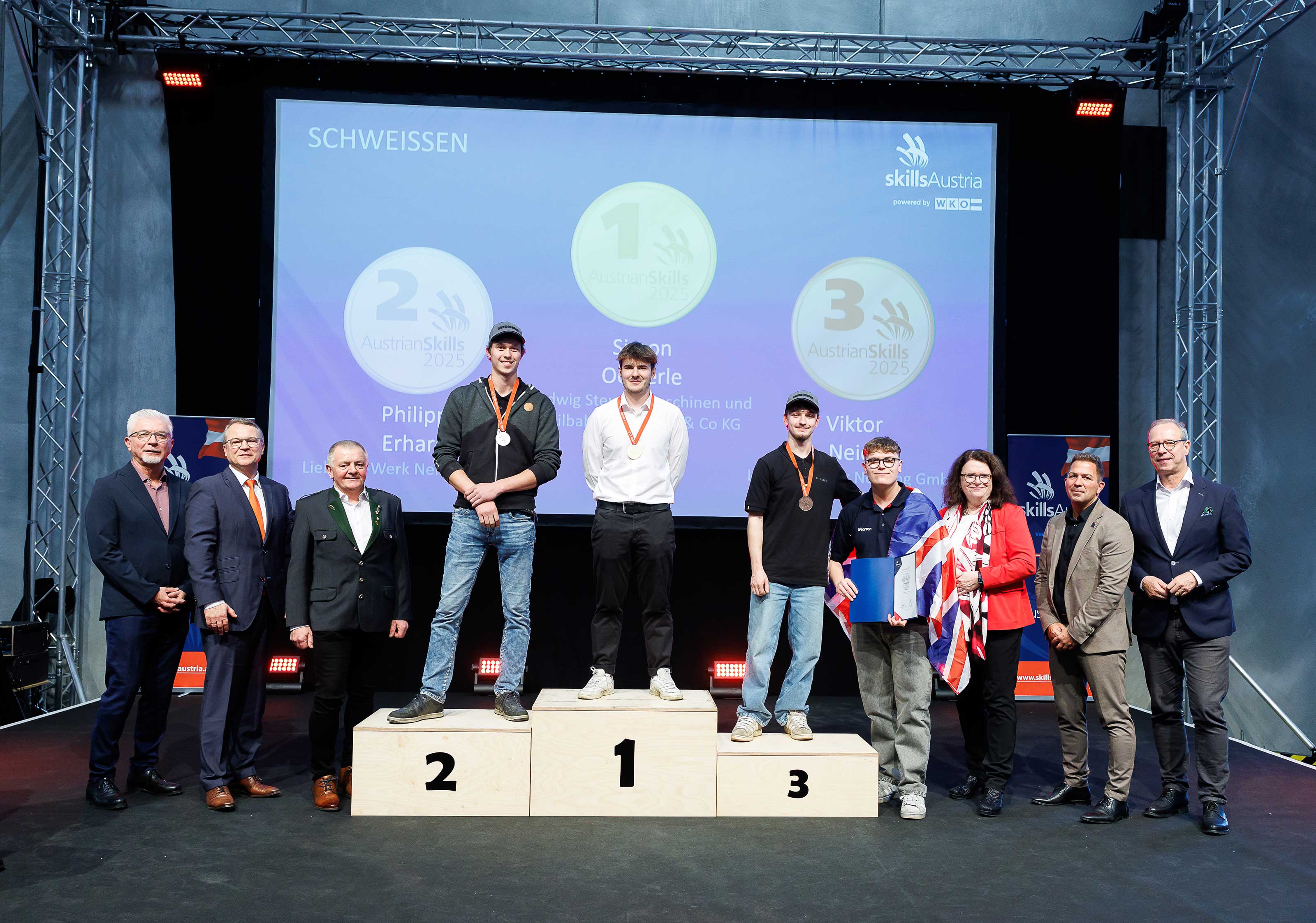 Gewinner der AustrianSkills 2025 im Beruf Schwei&szlig;en