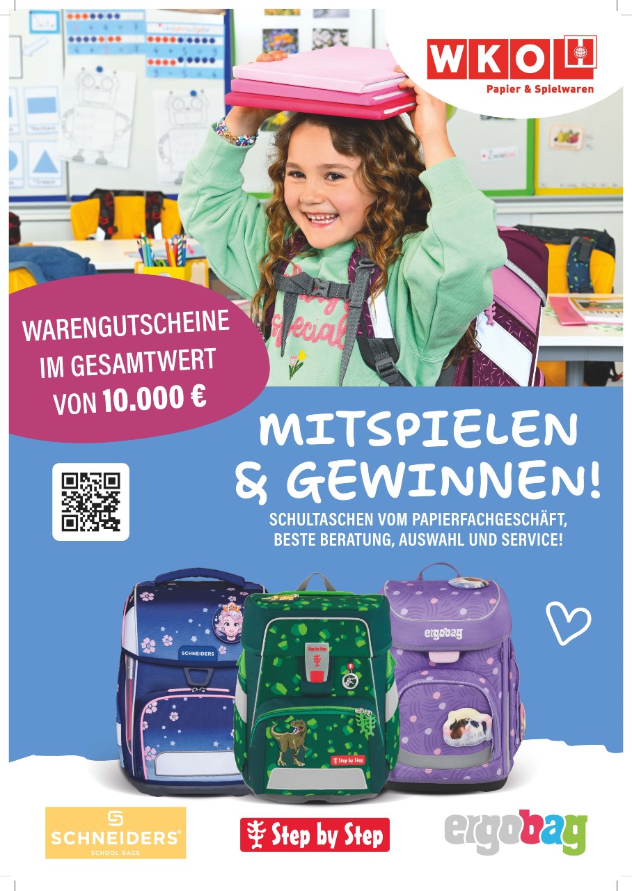 Poster Branchenaktion Schultasche